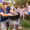 Unique disposable portable large deep Outdoor steel table grill charcoal